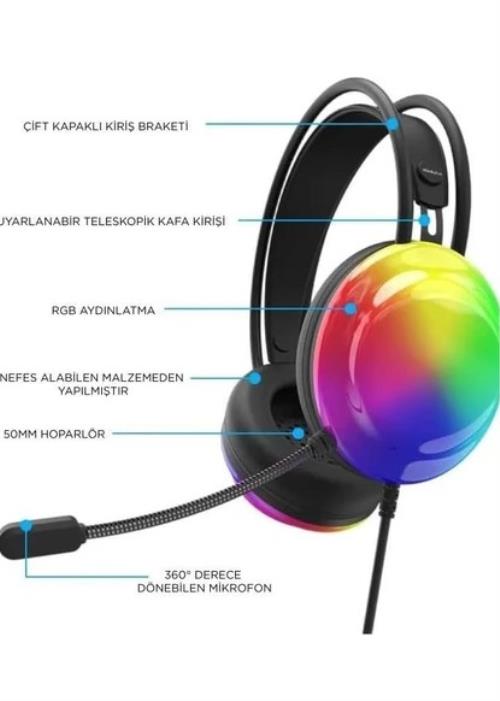 LENOVO Thinkplus G30B USB 7.1 Gaming RGB IŞIKLI KULAKLIK